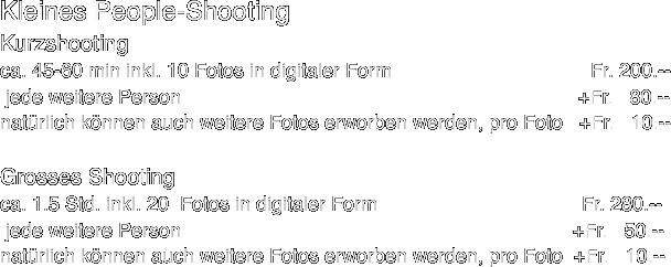 Kleines People-Shooting